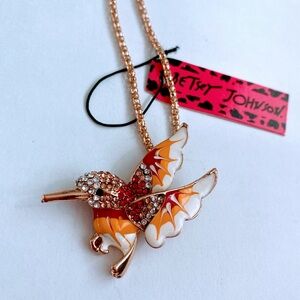 Betsey Johnson Humming Bird Necklace